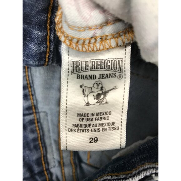 True Religion Jeans Womens 29 Low Rise Straight Light Wash Y2K - Picture 6 of 9